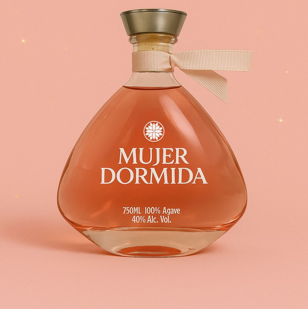 Botella Tequila Mujer Dormida
